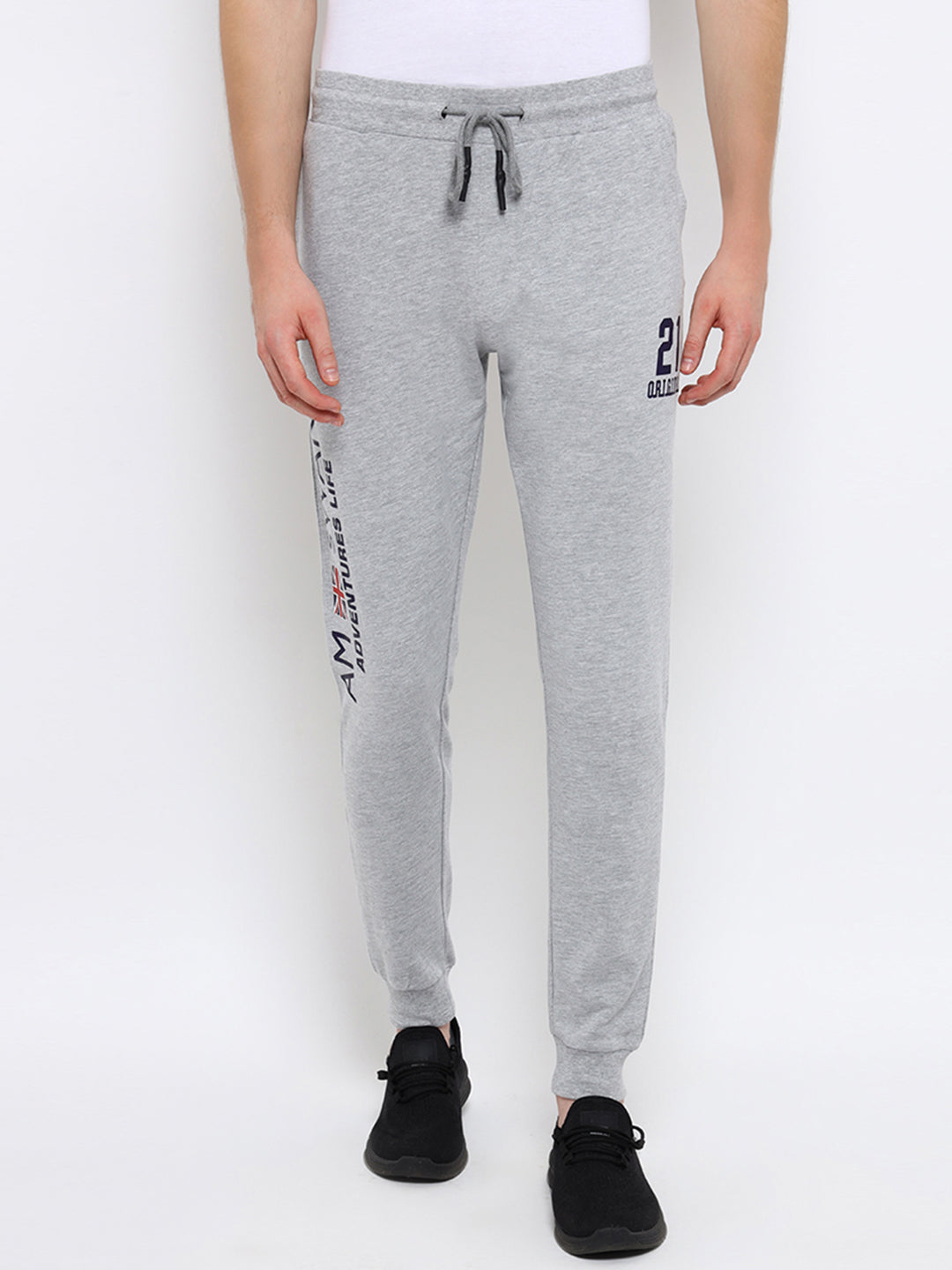 Mens Premium Cotton Printed Track Pants