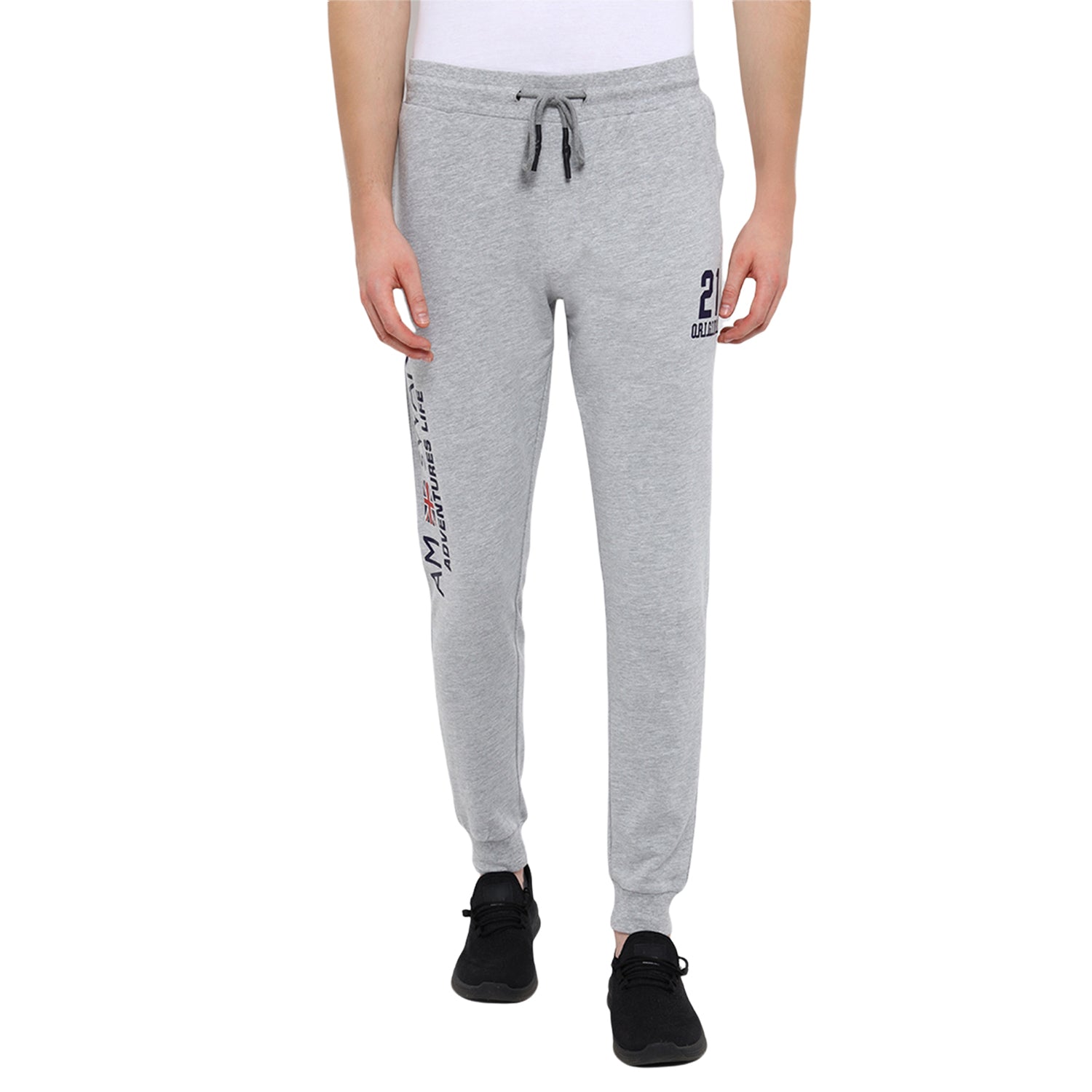 Mens Premium Cotton Printed Track Pants