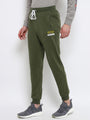 Mens Premium Cotton Colourblocked Printed Track Pants