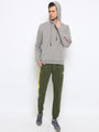 Mens Premium Cotton Colourblocked Printed Track Pants