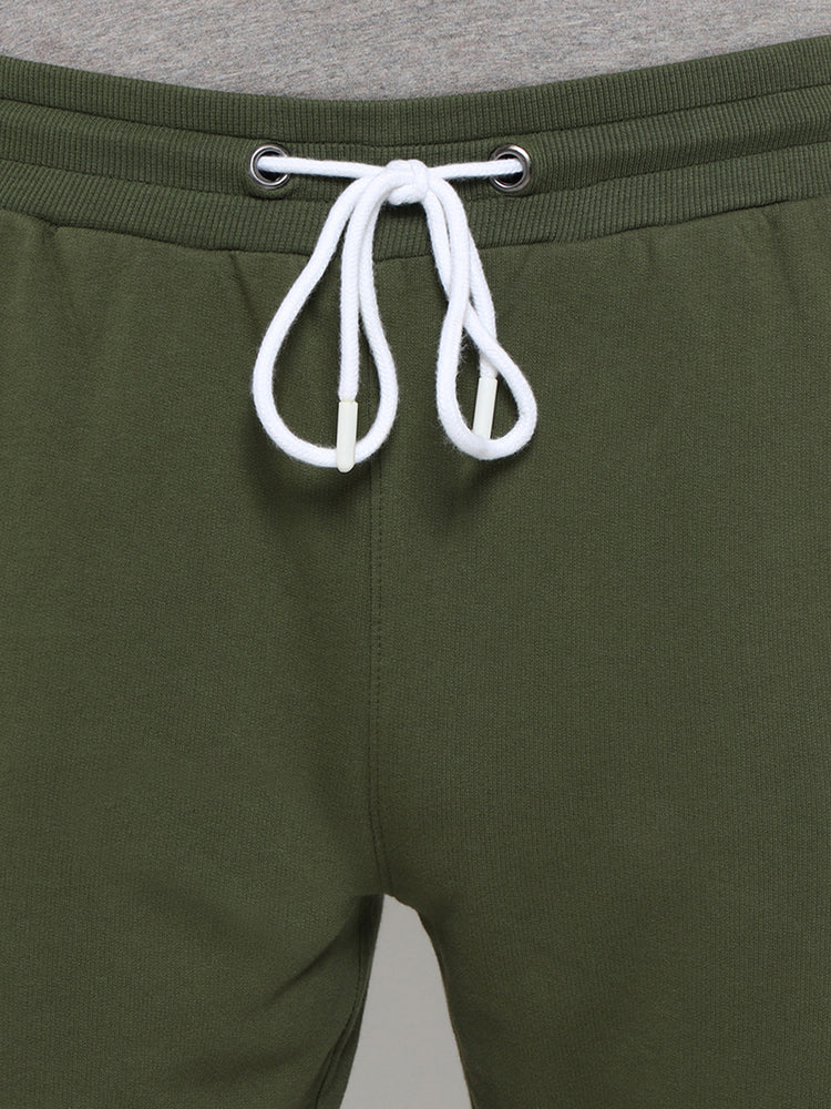 Mens Premium Cotton Colourblocked Printed Track Pants