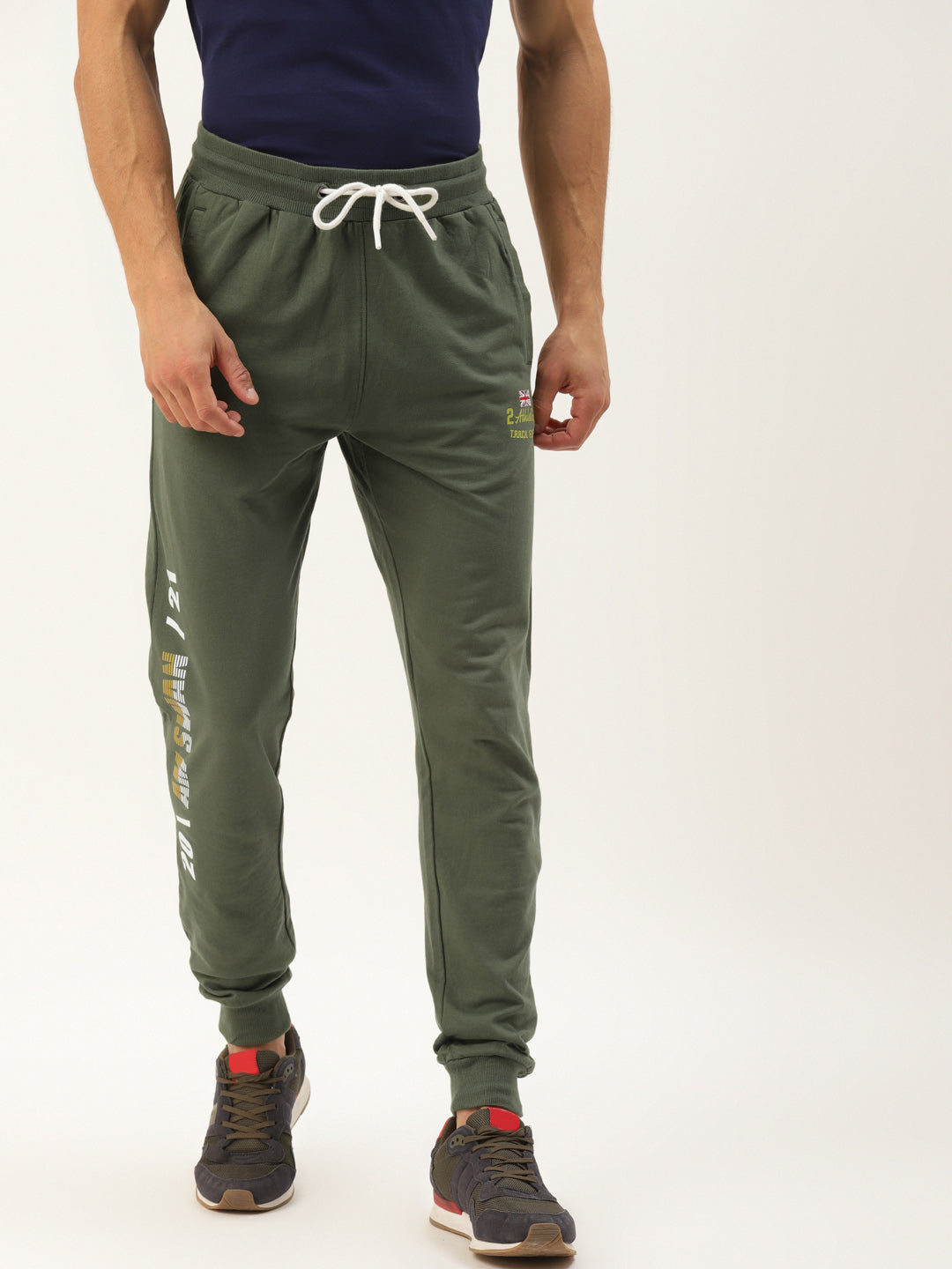 Mens Premium Cotton Printed Track Pants