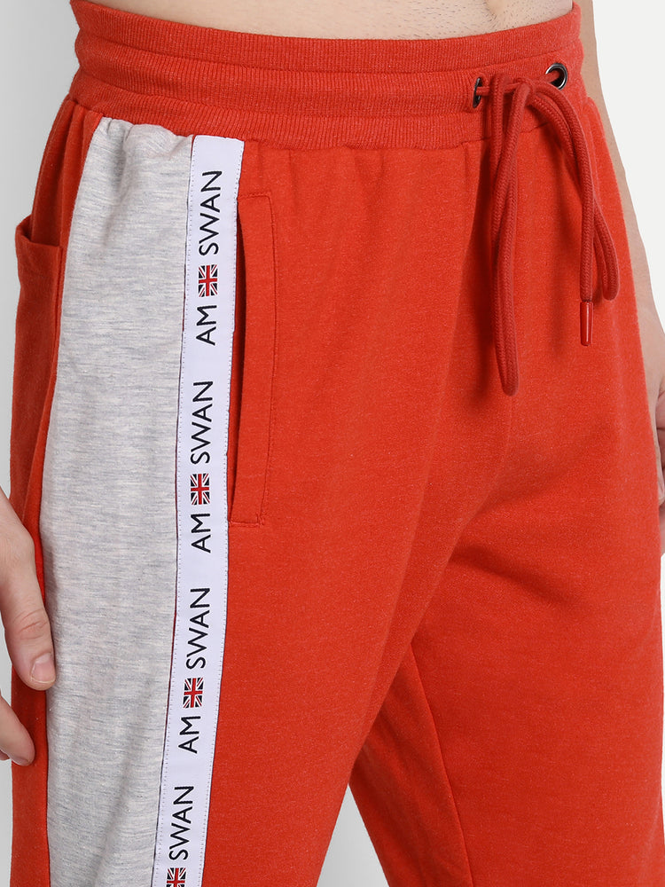 Mens Premium Cotton Colourblocked Track Pants
