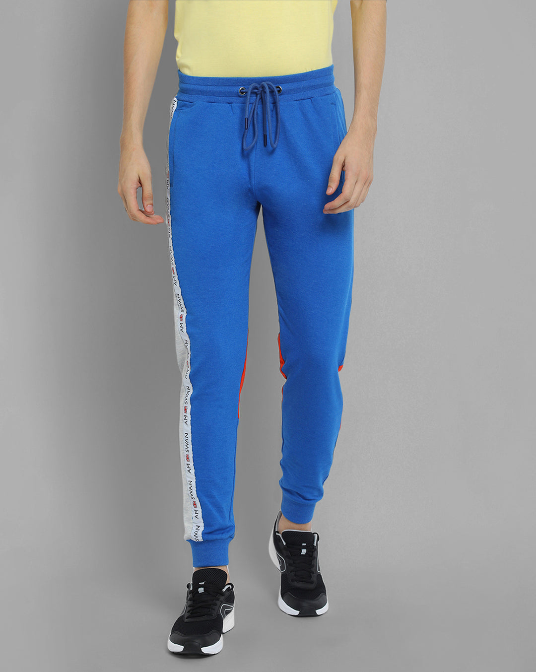 Mens Premium Cotton Colourblocked Track Pants
