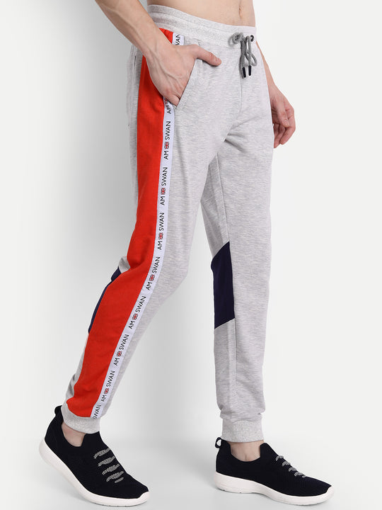Mens Premium Cotton Colourblocked Track Pants