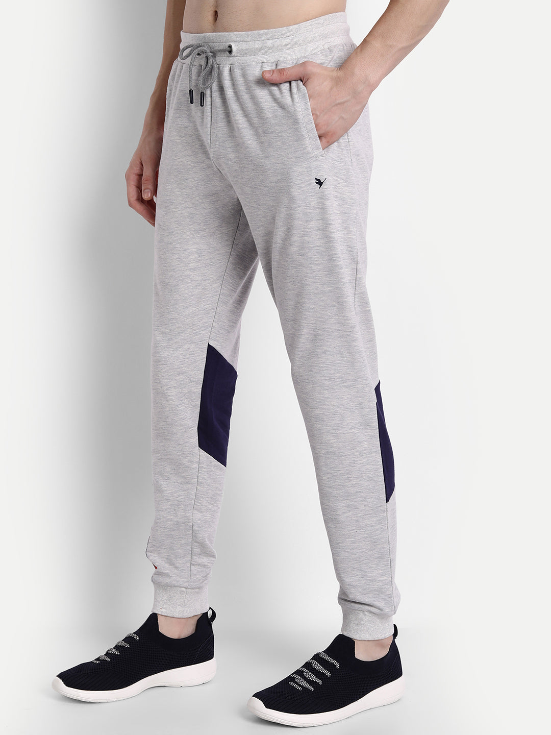Mens Premium Cotton Colourblocked Track Pants