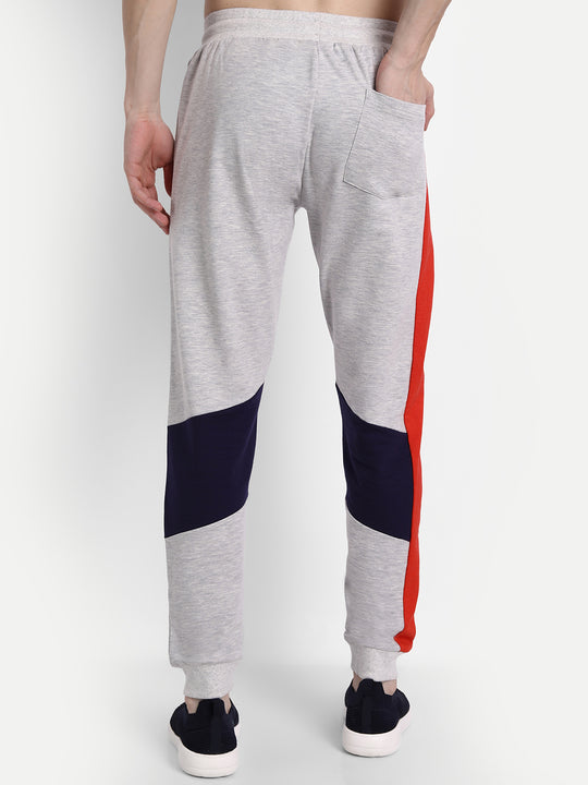 Mens Premium Cotton Colourblocked Track Pants