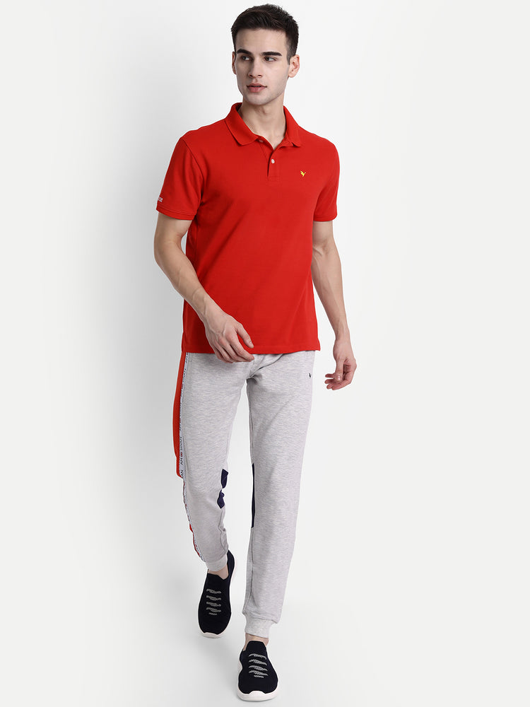 Mens Premium Cotton Colourblocked Track Pants