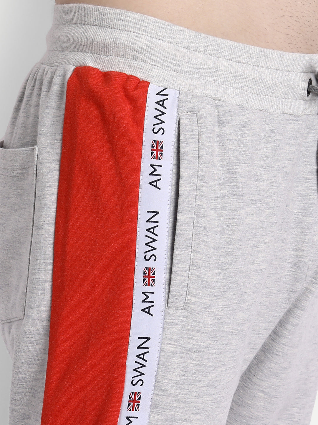 Mens Premium Cotton Colourblocked Track Pants