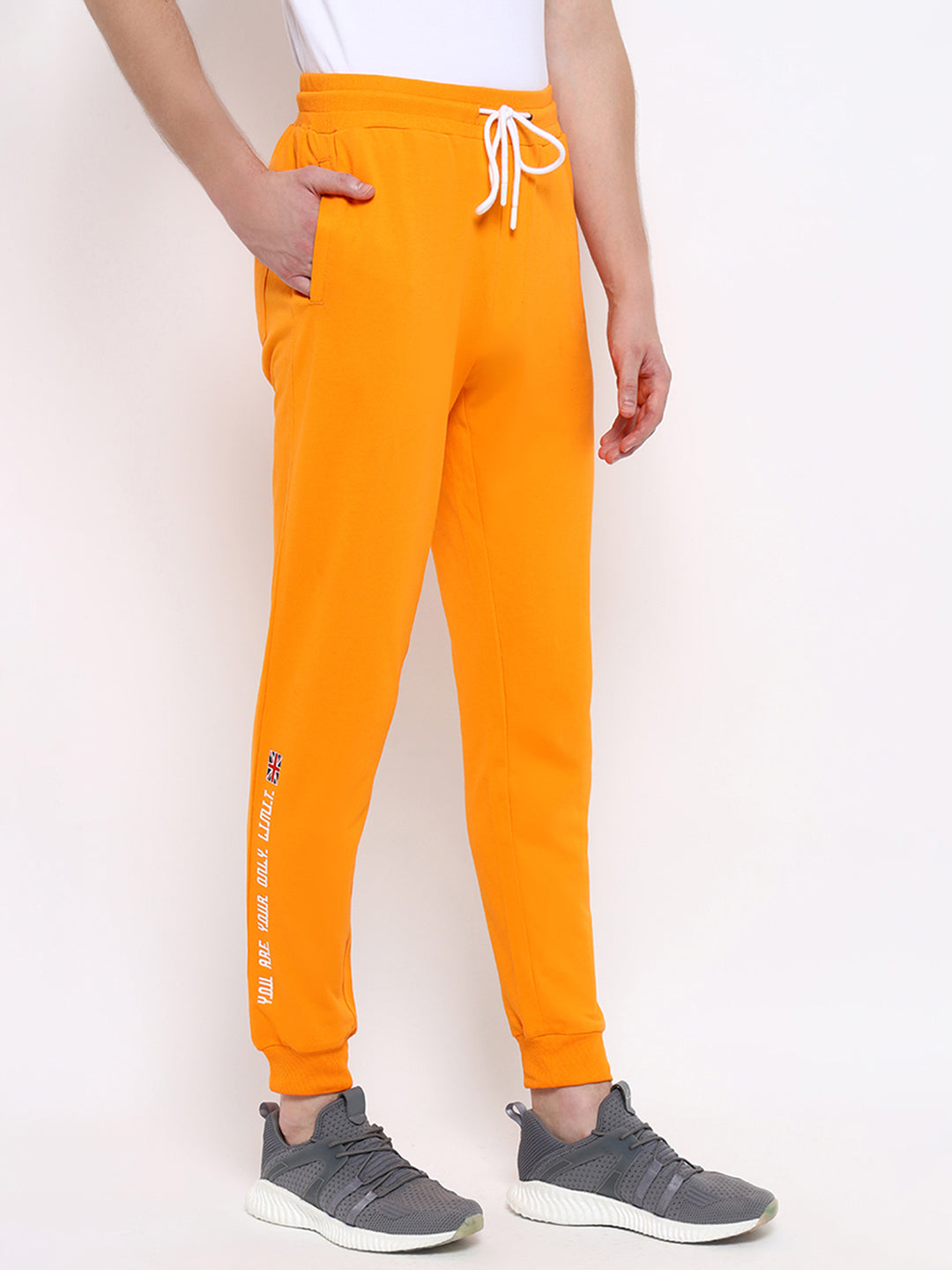 Mens Premium Cotton Printed Track Pants