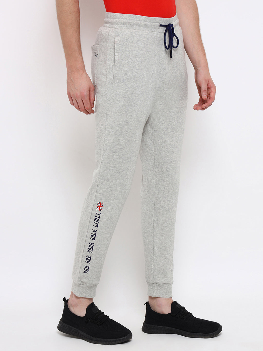 Mens Premium Cotton Printed Track Pants
