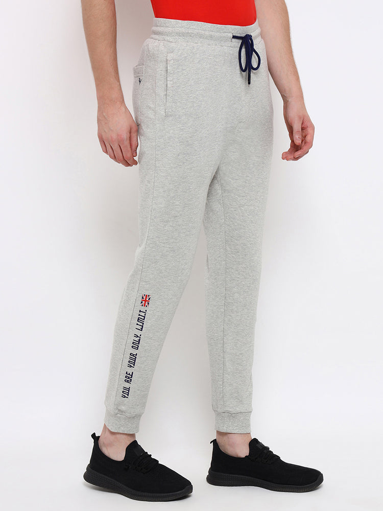 Mens Premium Cotton Printed Track Pants