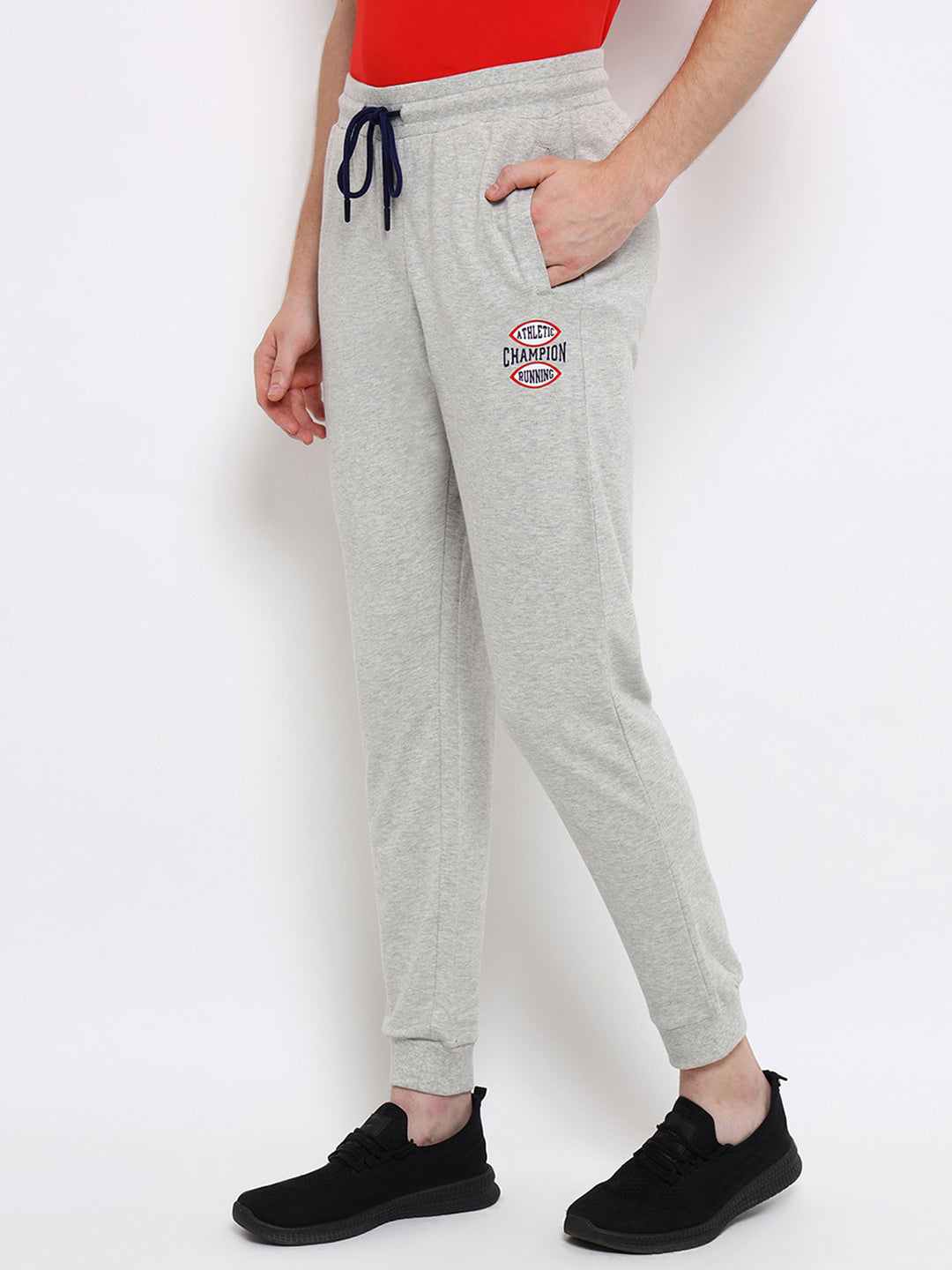 Mens Premium Cotton Printed Track Pants