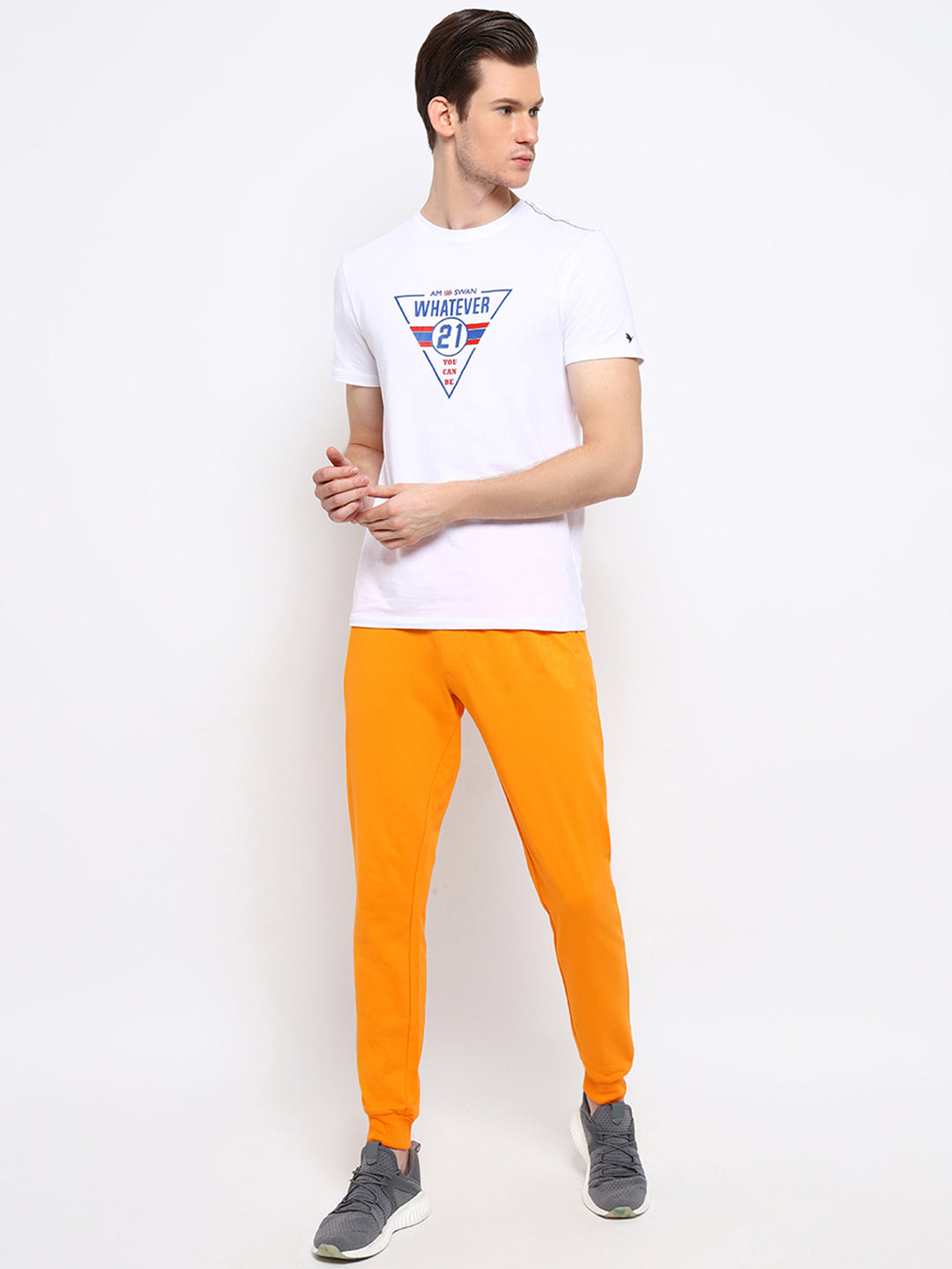 Mens Premium Cotton Printed Track Pants