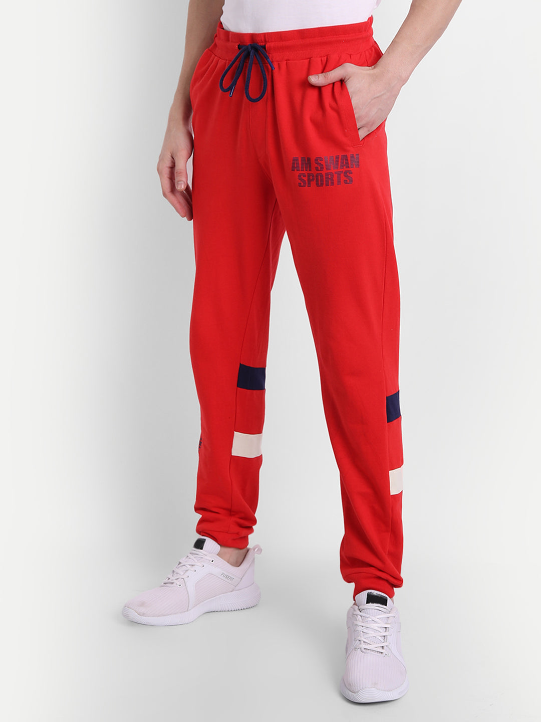 Mens Premium Cotton Printed Track Pants