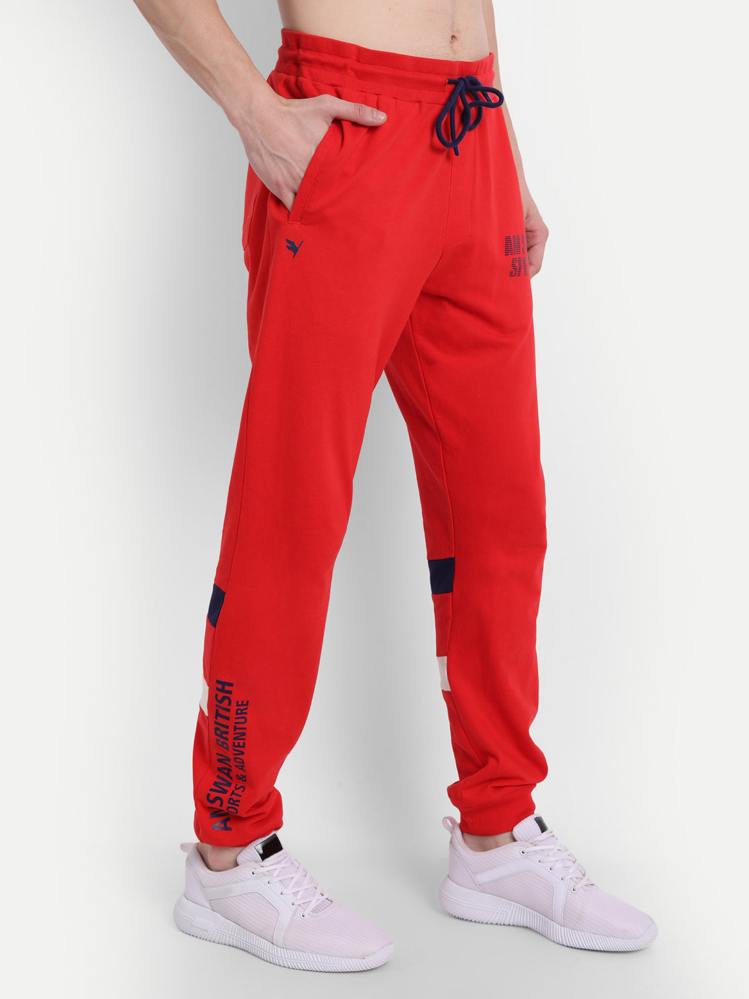Mens Premium Cotton Printed Track Pants