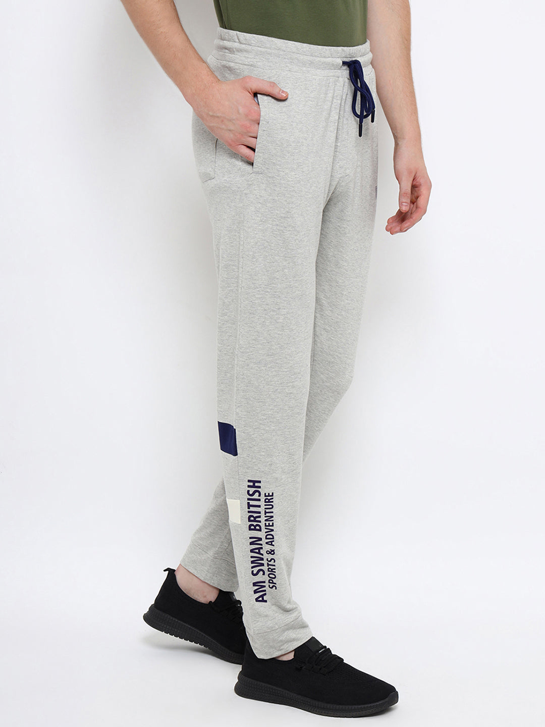 Mens Premium Cotton Printed Track Pants