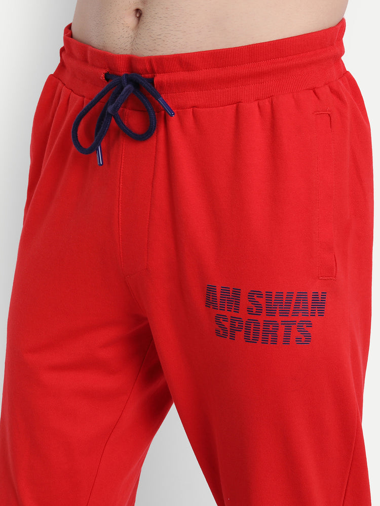 Mens Premium Cotton Printed Track Pants