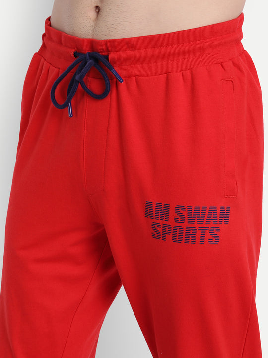 Mens Premium Cotton Printed Track Pants