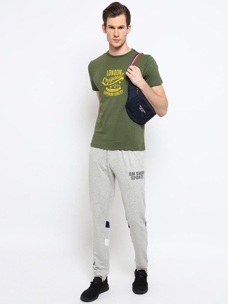 Mens Premium Cotton Printed Track Pants