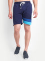 Mens Premium Cotton Colourblocked Printed Shorts