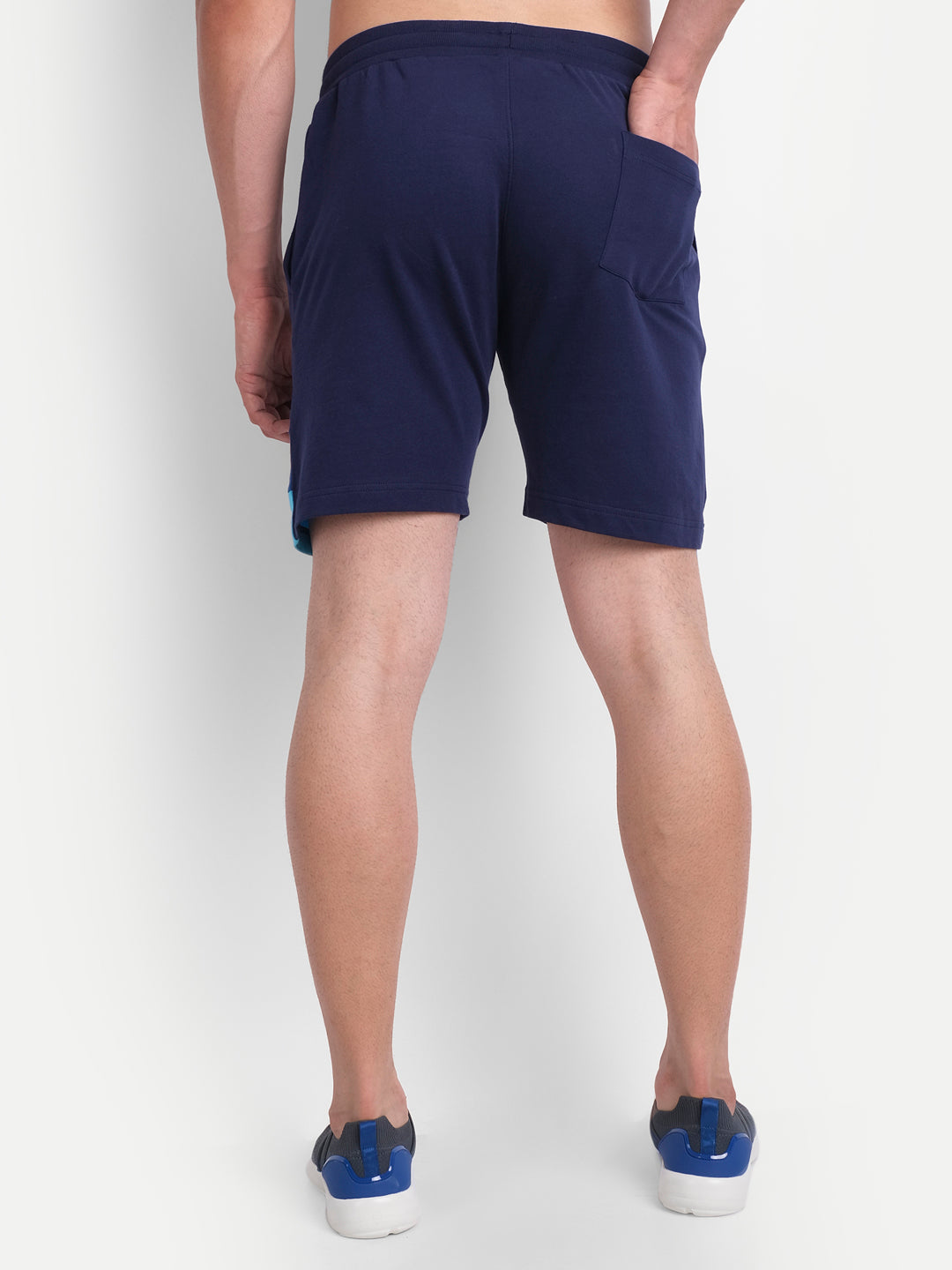 Mens Premium Cotton Colourblocked Printed Shorts