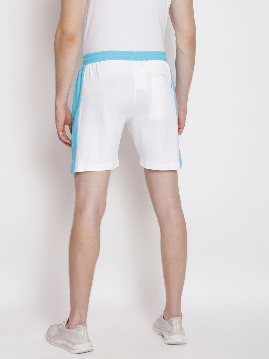 Mens Premium Cotton Colourblocked Printed Shorts