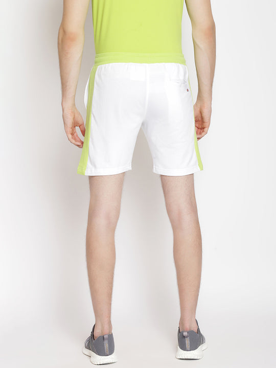 MENS PREMIUM COTTON COLOURBLOCKED PRINTED SHORTS