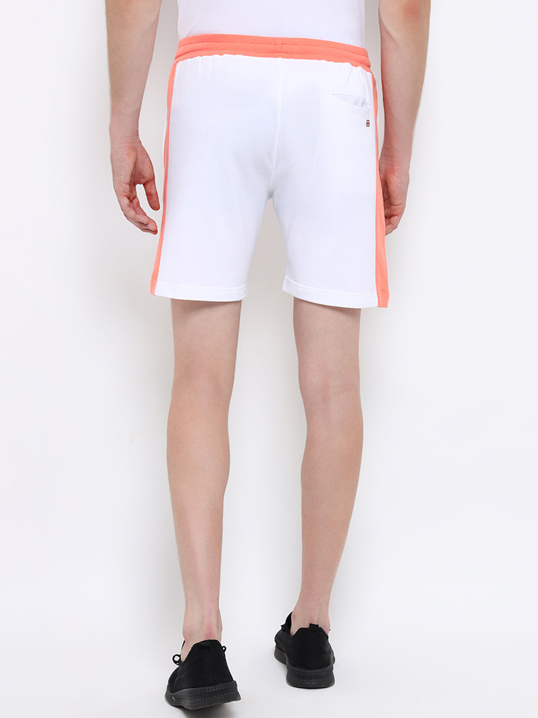 Mens Premium Cotton Colourblocked Printed Shorts
