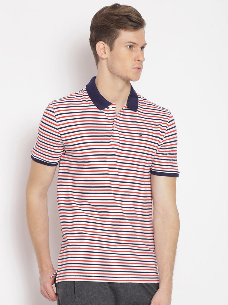 Premium Cotton Striped Polo Tees