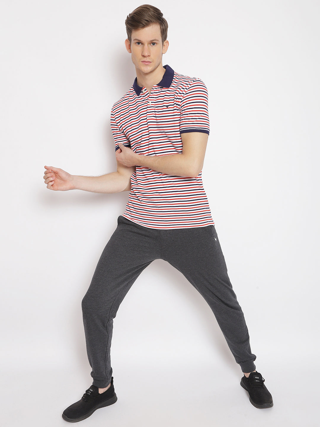 Premium Cotton Striped Polo Tees