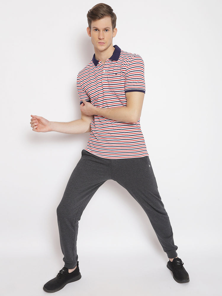 Premium Cotton Striped Polo Tees