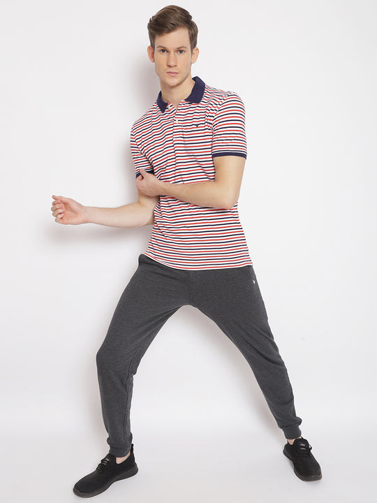 Premium Cotton Striped Polo Tees