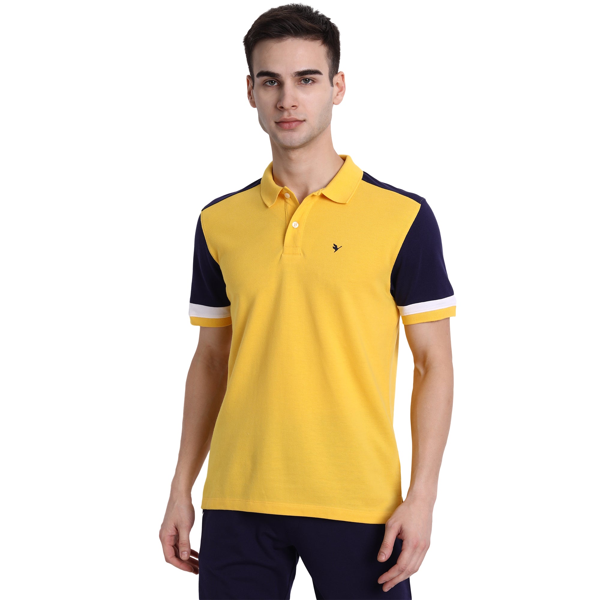Premium Yellow Cotton Half Sleeve Polo