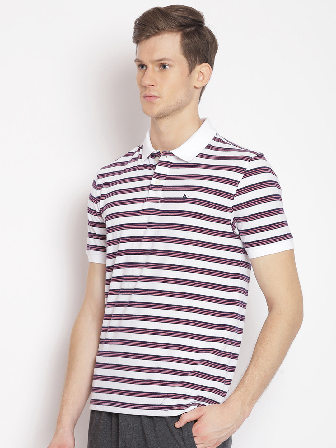 Premium Cotton Striped Polo Tees