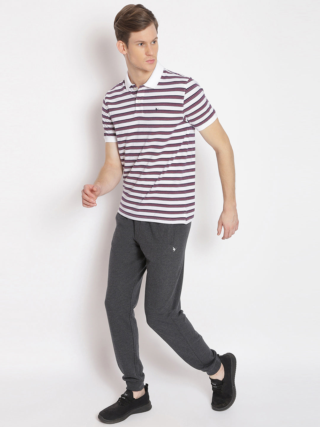 Premium Cotton Striped Polo Tees