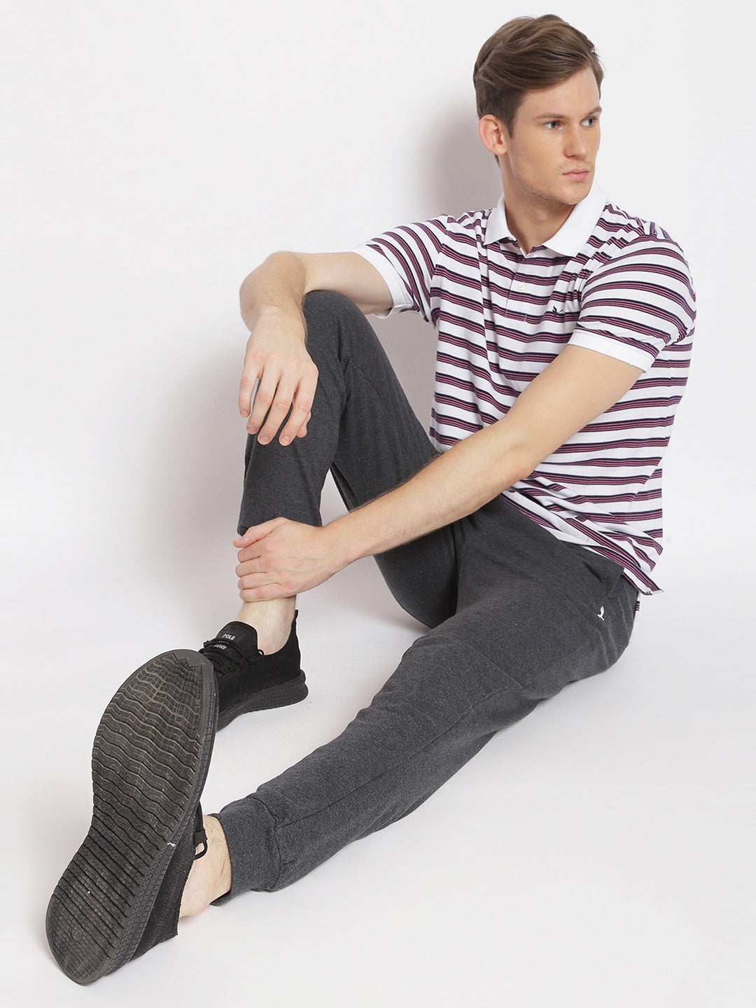 Premium Cotton Striped Polo Tees