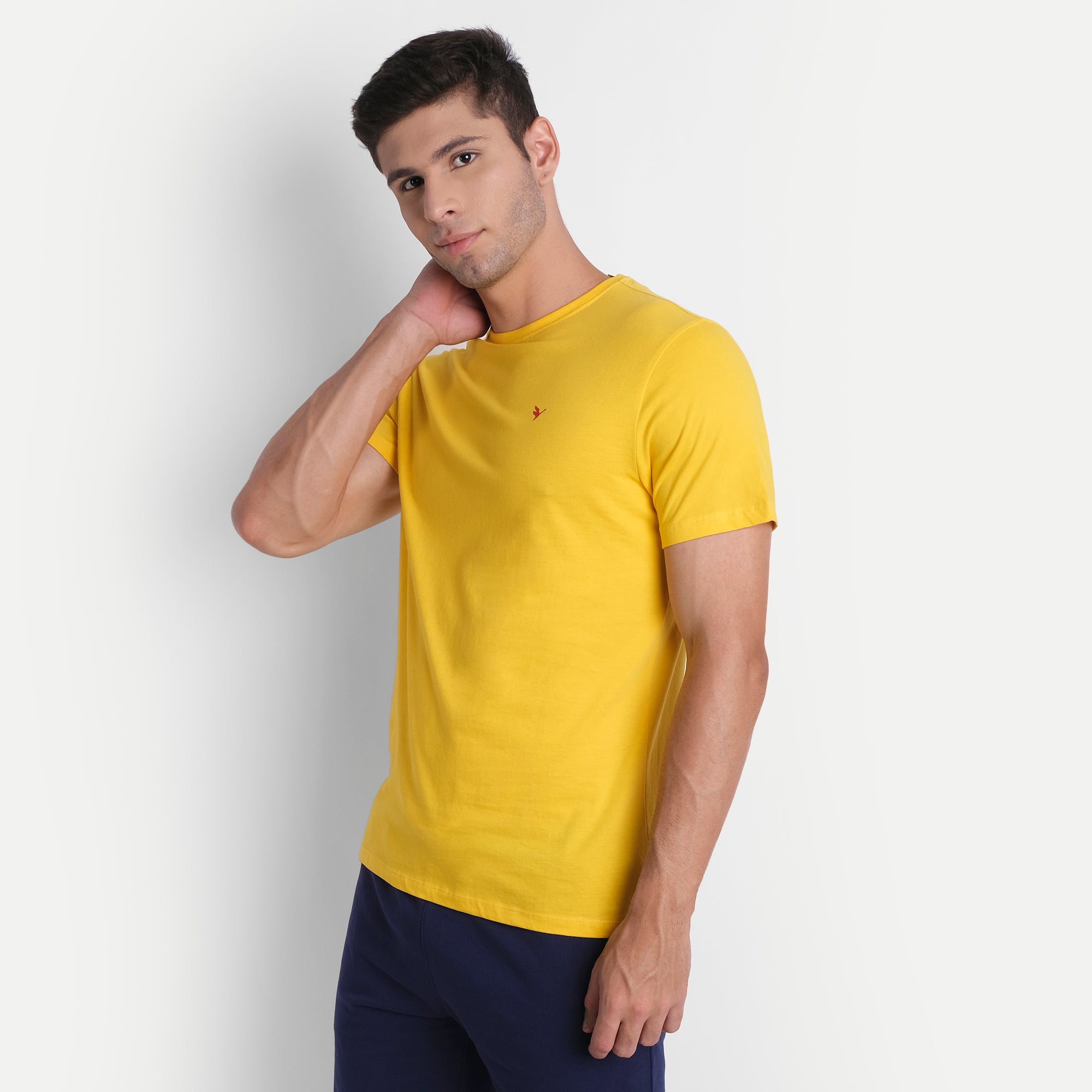 MENS PREMIUM COTTON HALF SLEEVE CREW NECK T-SHIRTS