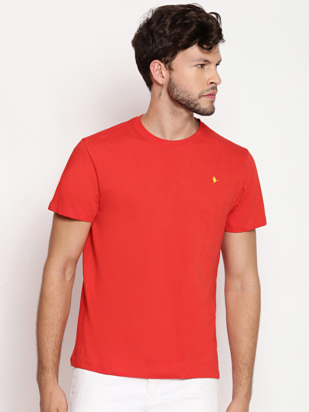 Mens Premium Cotton Half Sleeve Crew Neck T-Shirts