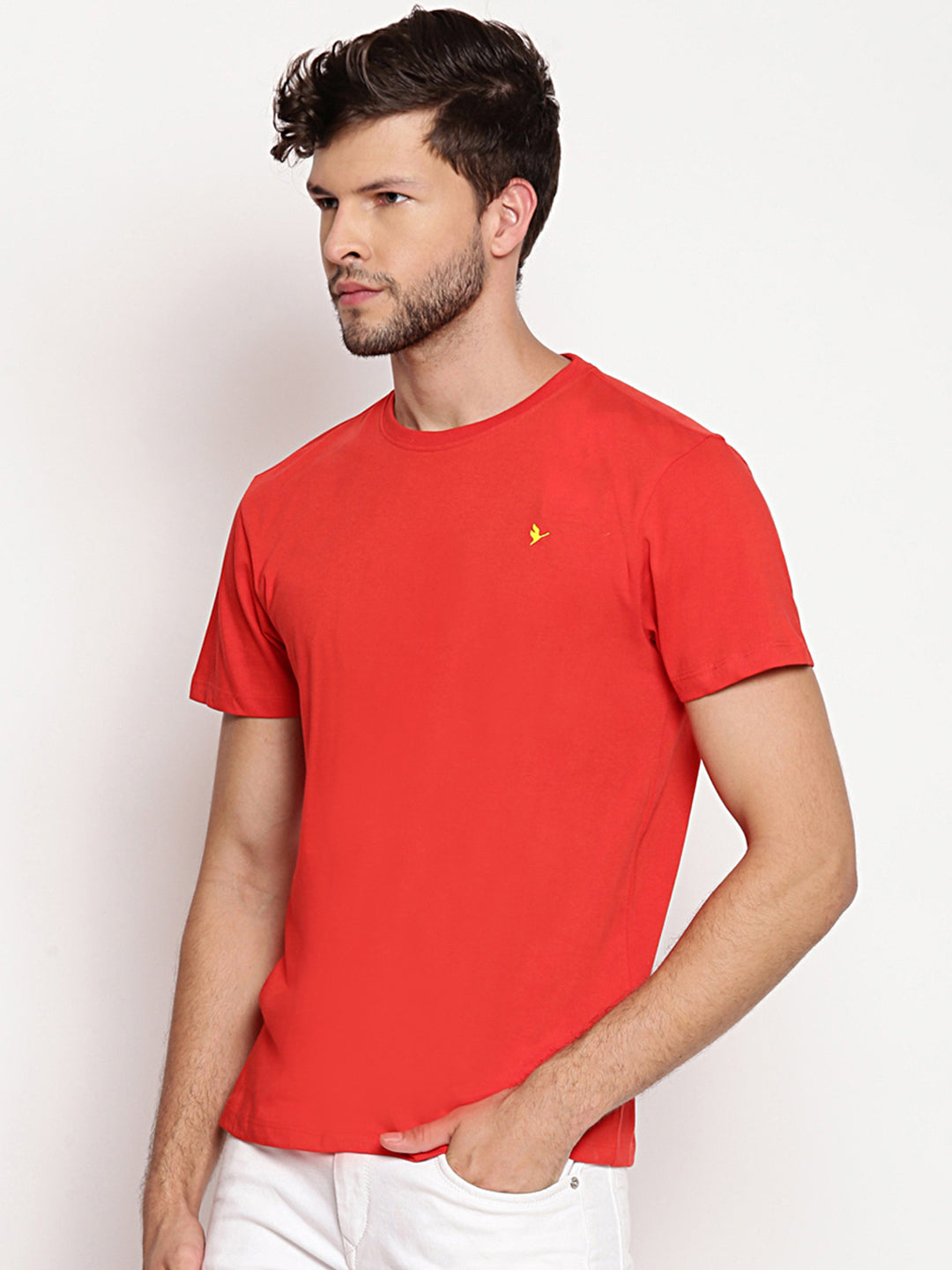 Mens Premium Cotton Half Sleeve Crew Neck T-Shirts