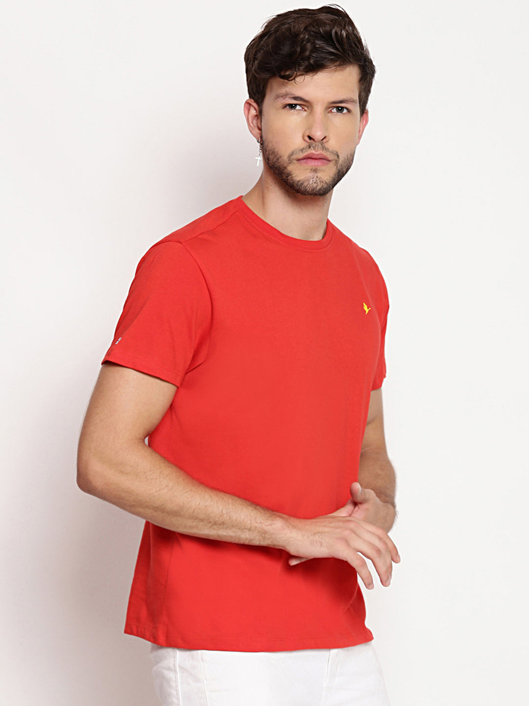 Mens Premium Cotton Half Sleeve Crew Neck T-Shirts