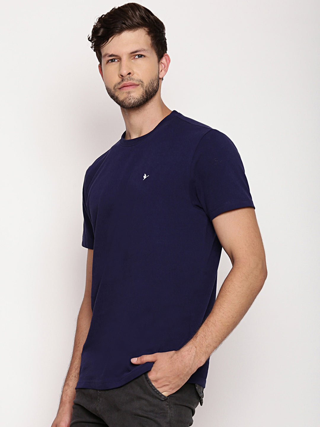 MENS PREMIUM COTTON HALF SLEEVE CREW NECK T-SHIRTS