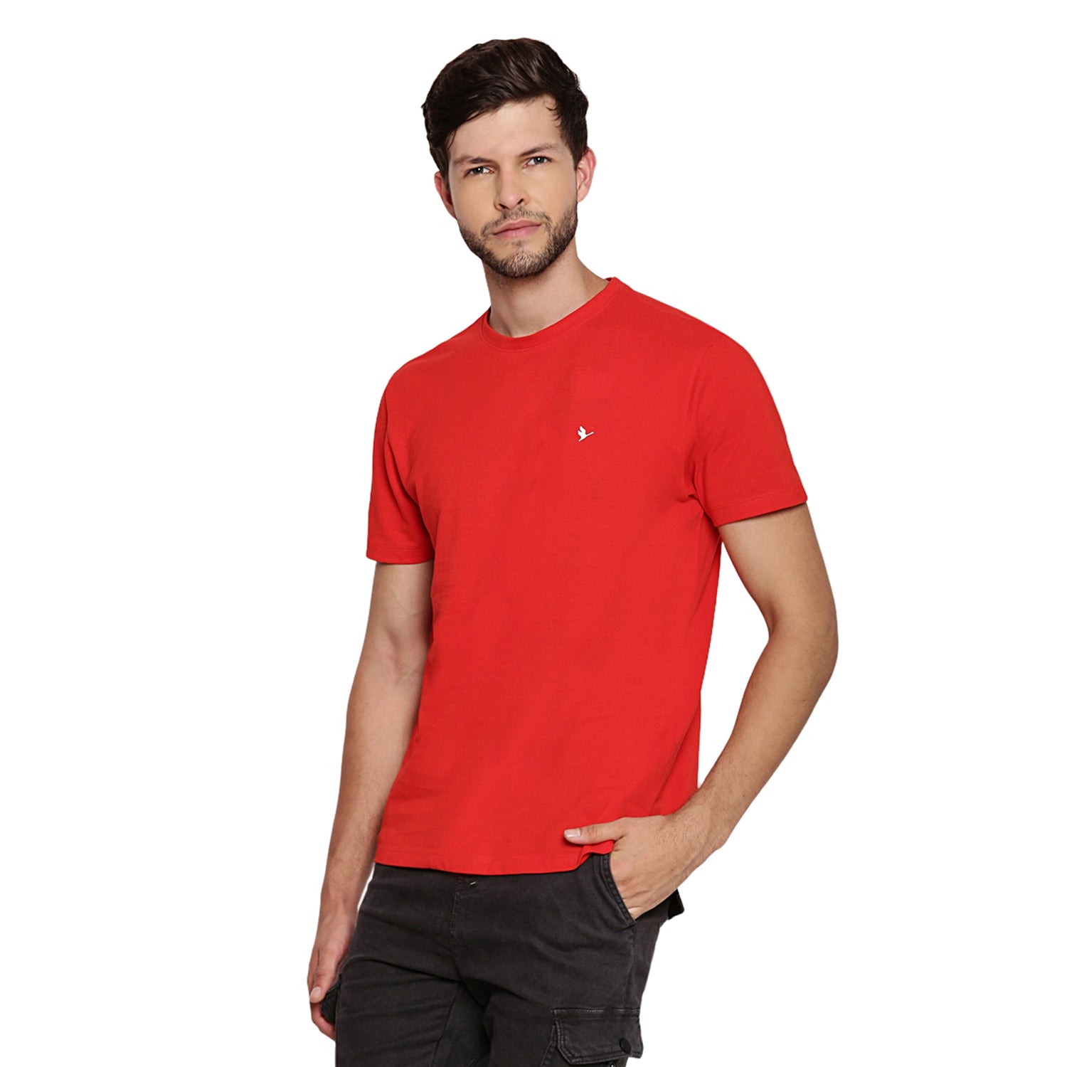 MENS PREMIUM COTTON HALF SLEEVE CREW NECK T-SHIRTS