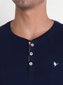MENS PREMIUM COTTON HALF SLEEVE HENLEY T-SHIRTS