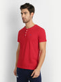 MENS PREMIUM COTTON HALF SLEEVE HENLEY T-SHIRTS