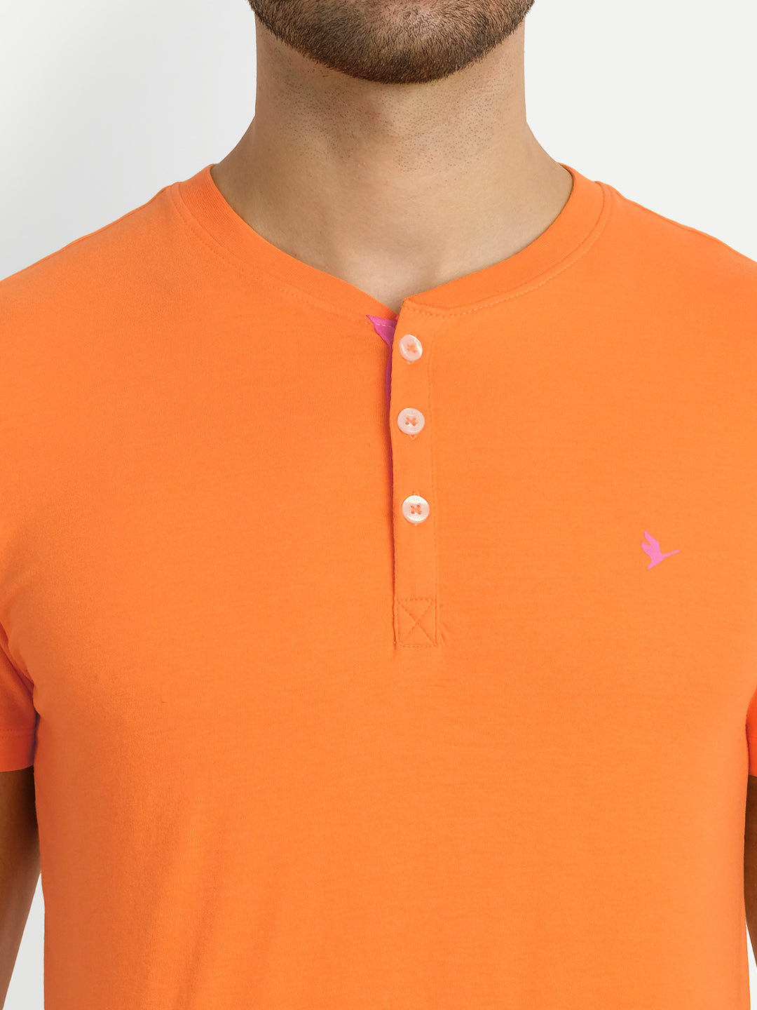 MENS PREMIUM COTTON HALF SLEEVE HENLEY T-SHIRTS