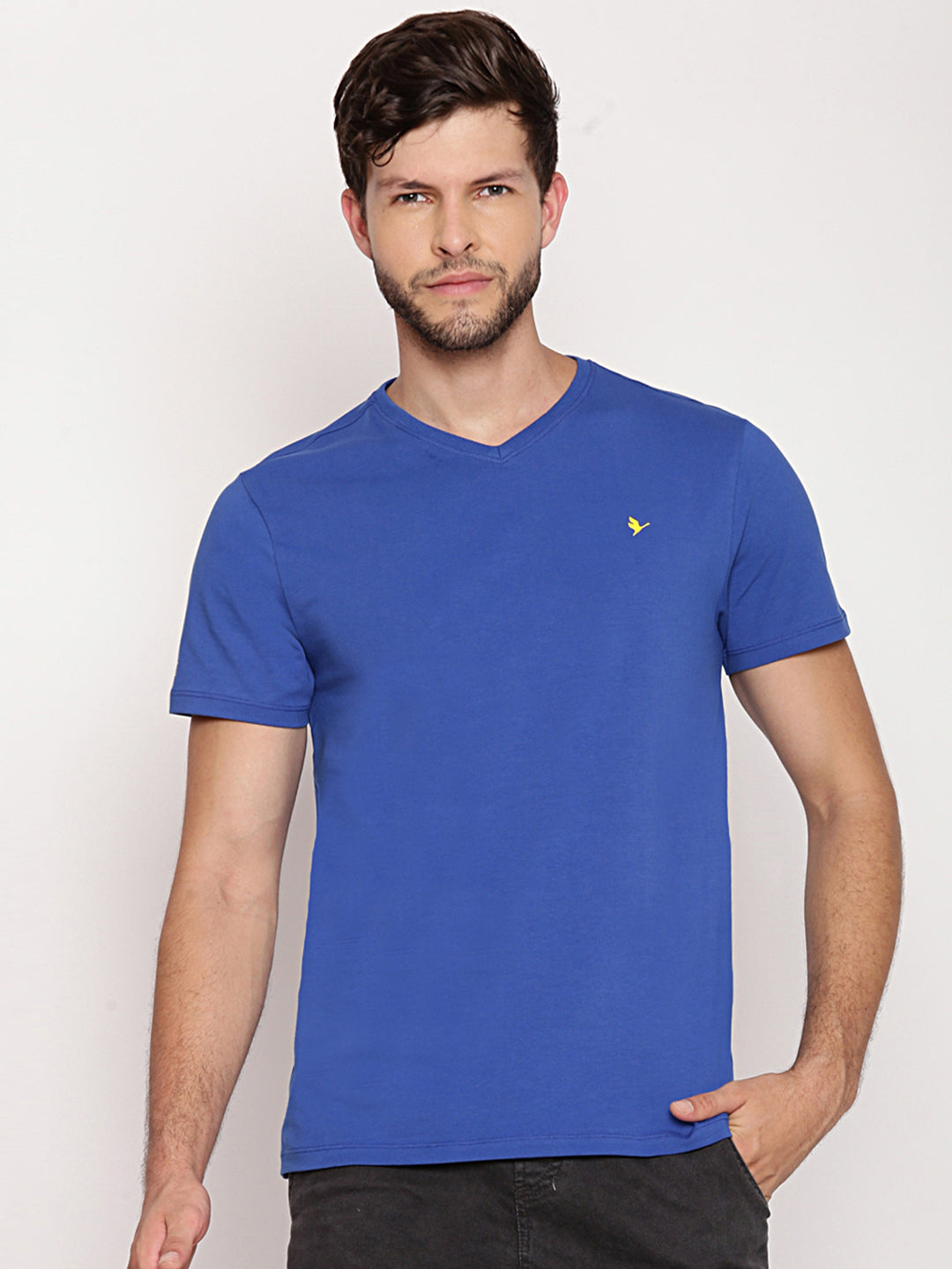 MENS PREMIUM COTTON HALF SLEEVE V NECK T-SHIRTS