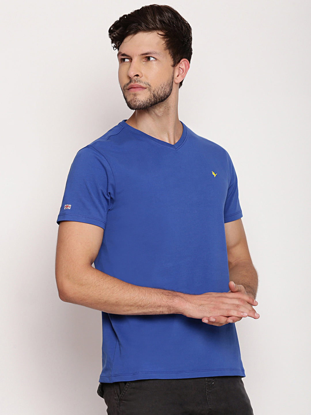 MENS PREMIUM COTTON HALF SLEEVE V NECK T-SHIRTS