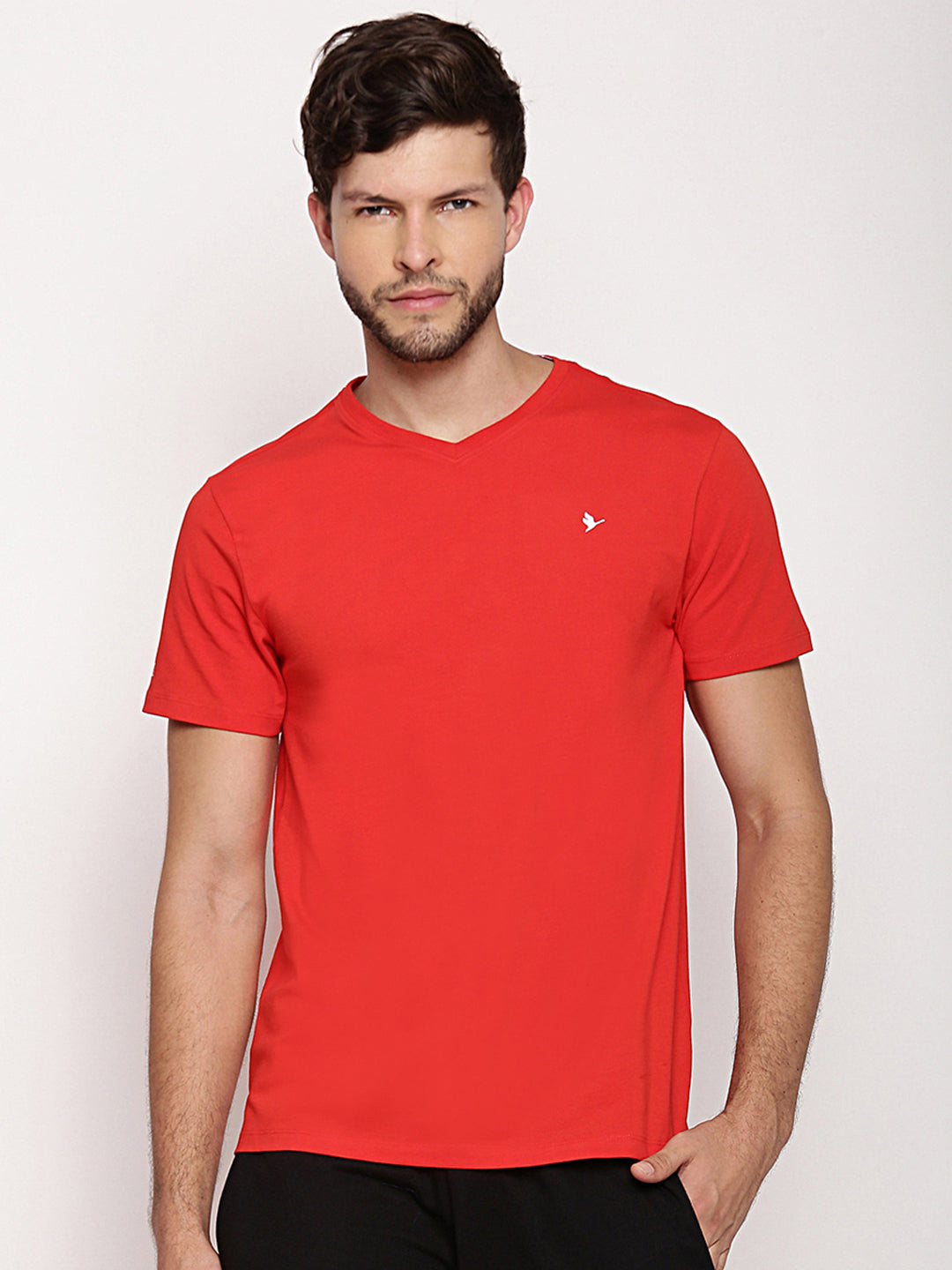 MENS PREMIUM COTTON HALF SLEEVE V NECK T-SHIRTS