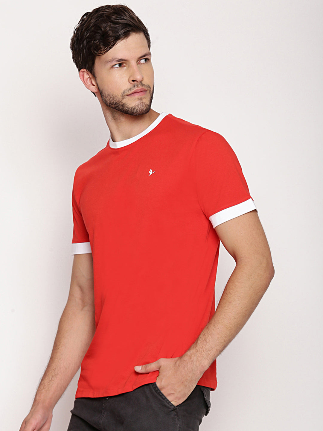 MENS PREMIUM COTTON HALF SLEEVE CREW NECK T-SHIRTS